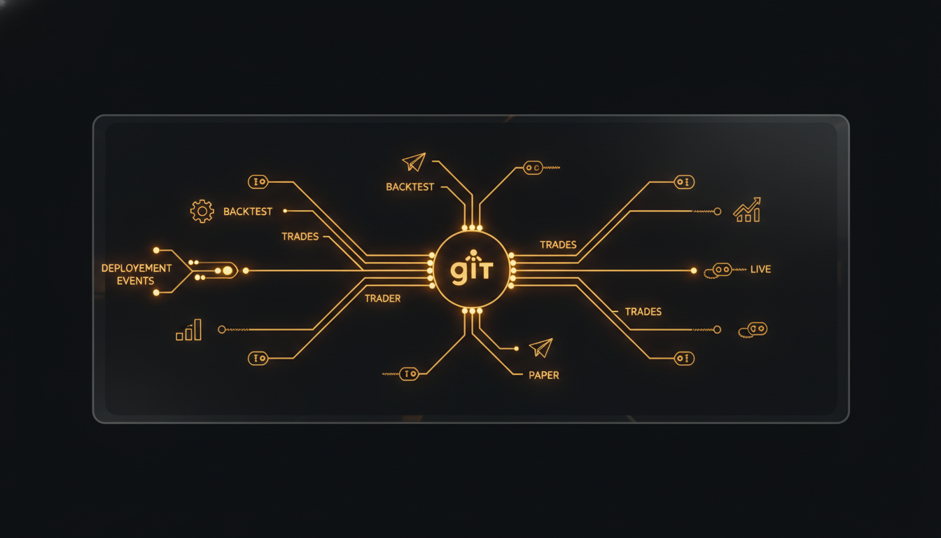 Illustration for: Tracing Every Trade Back to a Git Tag: A Strategy Lifecycle Pipeline